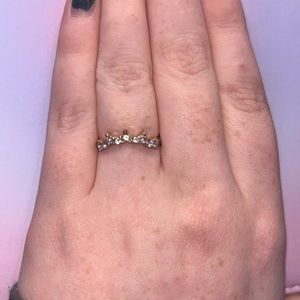 gold ring with gems